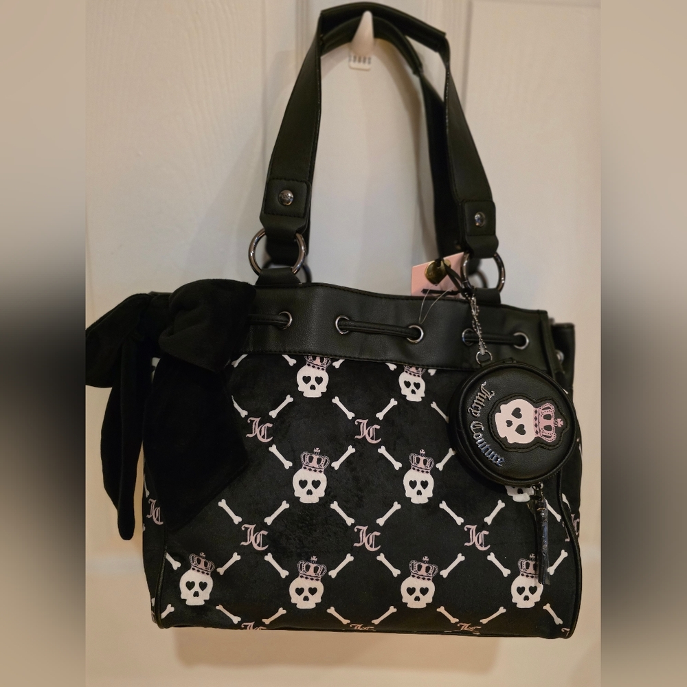 Juicy Haunted Couture Skull Crown Tote Daydreamer Purse